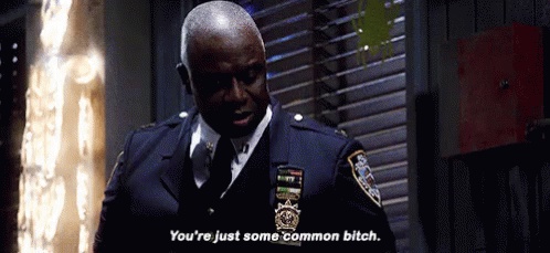Commoner GIF - Brooklyn Nine Nine Youre Just Some Common Bitch Commoner GIFs