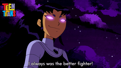I Always Was The Better Fighter Blackfire GIF - I Always Was The Better Fighter Blackfire Teen Titans Og GIFs