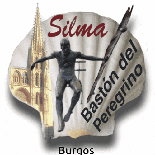 a sticker that says silma baston del peregrino burgos on it