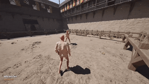 a video game is being played by alexerlier