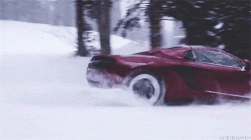 Driving In Snow Car GIF - Driving In Snow Car Drive GIFs