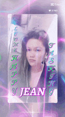 a picture of a woman with the name jean written on it