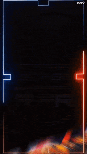the word boss is on a black background with red and blue lights