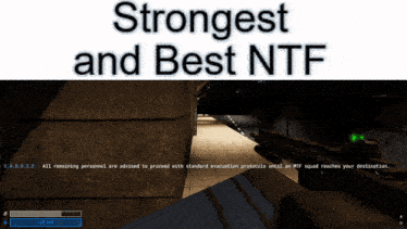 a video game with the words strongest and best ntf on the top