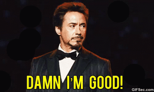 Robert Downey Jr Damn Im Good GIF - Robert Downey Jr Damn Im Good Good GIFs