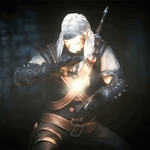 Charging Up Geralt Of Rivia GIF - Charging Up Geralt Of Rivia The Witcher GIFs