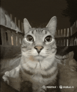 a cat is sitting in a cage with a watermark that says hailuo ai on the bottom