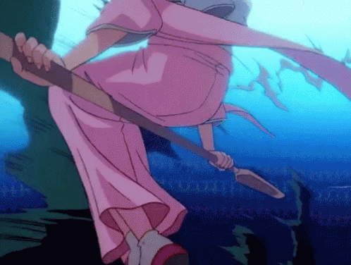 Botan Yu Yu Hakusho GIF - Botan Yu Yu Hakusho Riding A Broom GIFs