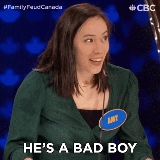 Hes A Bad Boy Family Feud Canada GIF - Hes A Bad Boy Family Feud Canada Grooves GIFs