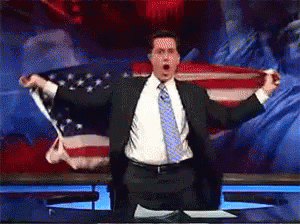 Woooooo GIF - Stephen Colbert 4th Of July Independence Day GIFs