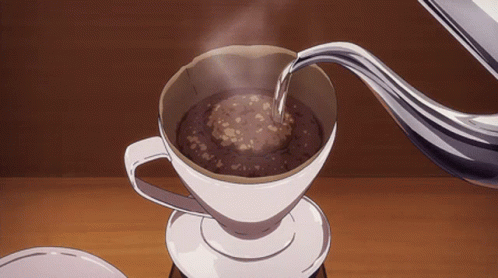 Coffee Anime GIF - Coffee Anime Hot GIFs