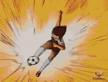 Steve Hyuga Supercampeones GIF - Steve Hyuga Supercampeones Playing Soccer GIFs