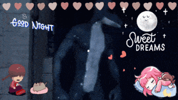 a good night and sweet dreams greeting card