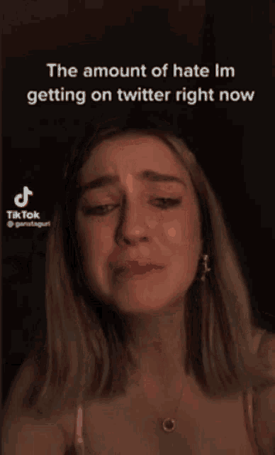 Widowsmurdock Tiktok Girl Crying GIF - Widowsmurdock Tiktok Girl Crying The Amount Of Hate Im Getting On Twitter Right Now GIFs