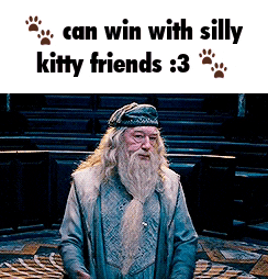 a man with a beard is standing in front of a sign that says " can win with silly kitty friends "