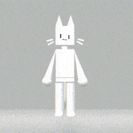 a white cube with a crown on its head