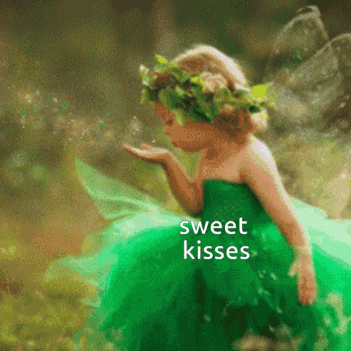 Kissing Angel Sweet Kisses GIF - Kissing Angel Sweet Kisses Fairy GIFs