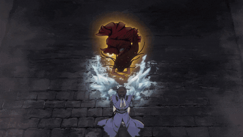 a drawing of a person with wings and a light coming out of their mouth