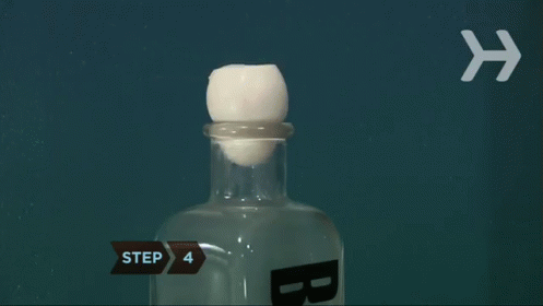 Feel The Need To Impress Your Friends With An Egg? Try This Amazing Egg In A Bottle Trick! GIF - Diy Trick Science GIFs