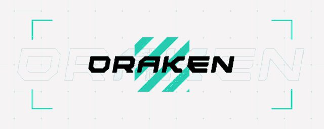 the word draken is written in black and green