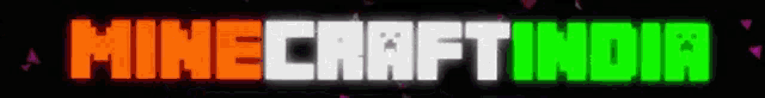 the word minecraft is written in the colors of the indian flag .