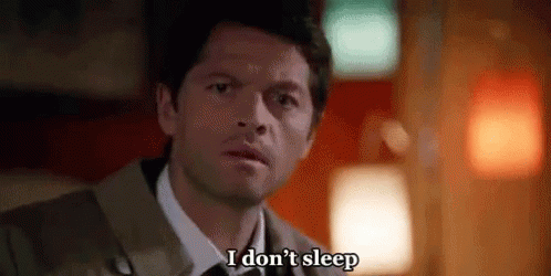 Supernatural Misha Collins GIF - Supernatural Misha Collins I Dont Sleep GIFs