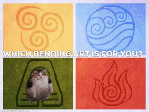 Avatar Which Bending Art Is For You GIF - Avatar Which Bending Art Is For You Loops Cat GIFs