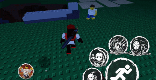 a screenshot of a video game shows a character with the name bohead