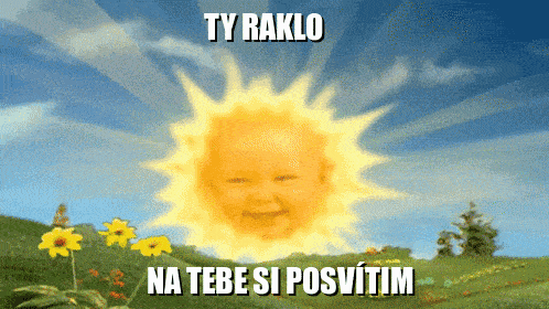 a picture of a sun with a baby face on it