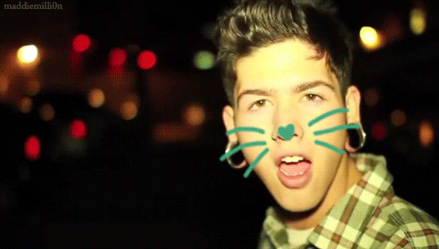 He’s A Cat! ♥ GIF - Travis Mills Cat GIFs