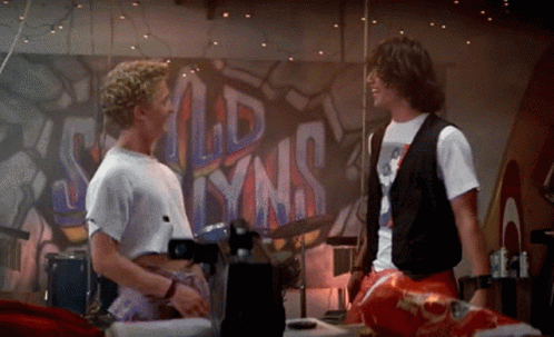 Excellent Bill And Ted GIF - Excellent Bill And Ted Air Guitar GIFs