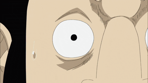a cartoon of a man with a beard making a face