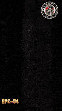 a woman 's face is on a black and red background with the letter m above her