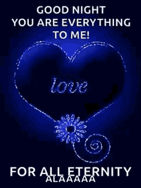 a blue heart with the word love written inside of it