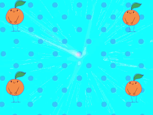 a cartoon drawing of an orange with a green leaf and arms and legs