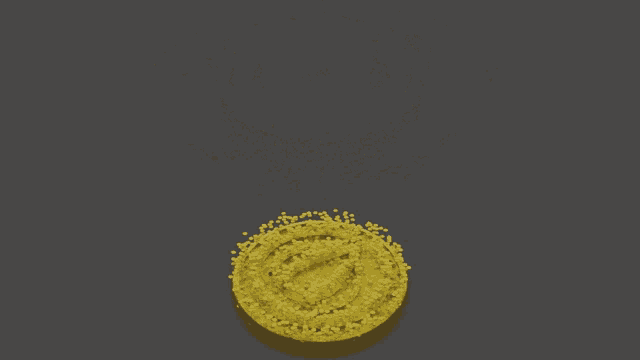 a gold coin with a leaf on it is surrounded by a circle of gold dots