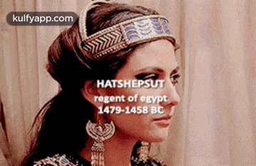 Hatshepsutregent Of Egypt1479-1458 Bc.Gif GIF - Hatshepsutregent Of Egypt1479-1458 Bc Face Person GIFs