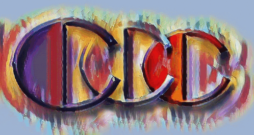 a colorful painting of the word odd