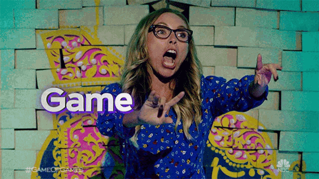 Game Face On Game Of Games GIF - Game Face On Game Of Games Scream GIFs