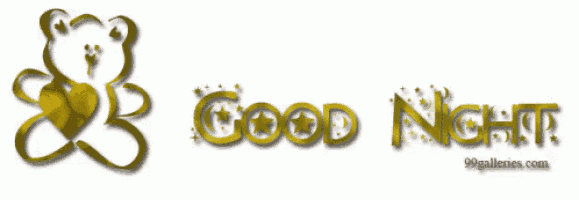a picture of a teddy bear with the words good night