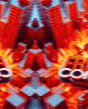 a blurred image of a city with the word coca cola in the middle
