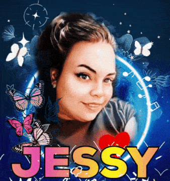 a picture of a girl with the name jessy