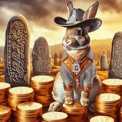 Runestone Cowboy Ordinal Rabbits GIF - Runestone Cowboy Ordinal Rabbits Bitcoin GIFs