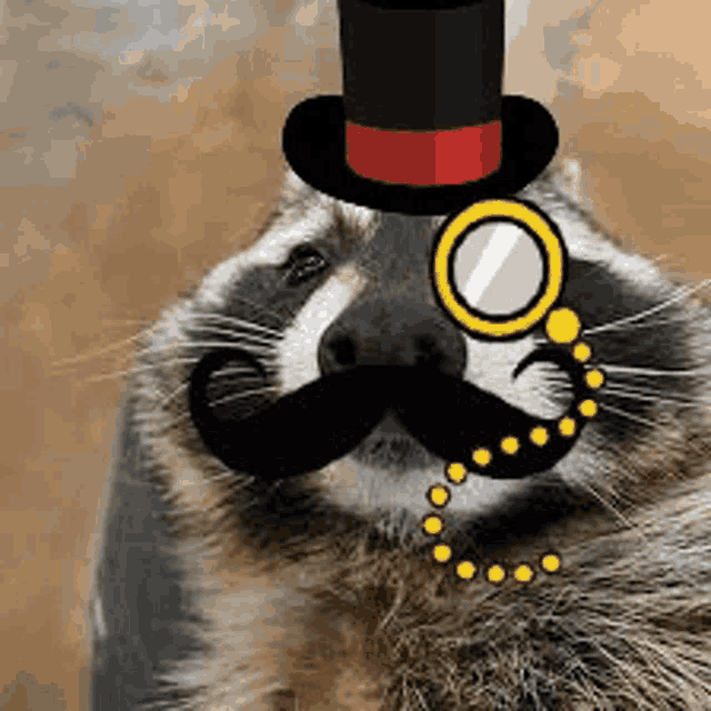 Cringe Racoon GIF