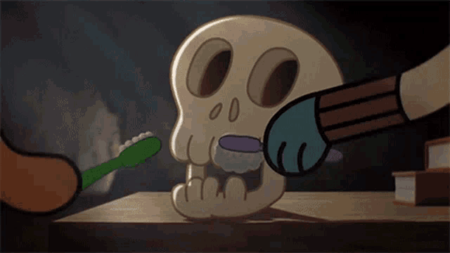 Escovando Os Dentes O Incrível Mundo De Gumball GIF