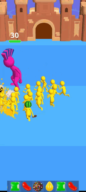 a screenshot of a game called candy crush saga with a play now button