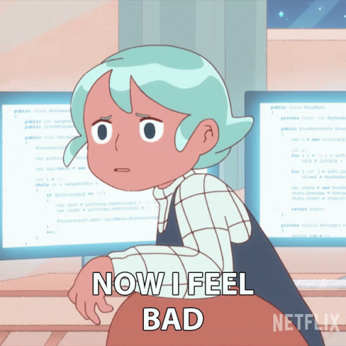 Now I Feel Bad Cass GIF - Now I Feel Bad Cass Bee And Puppycat GIFs