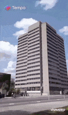 a very tall building with the word tempo on the top