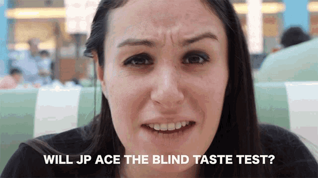 Will Jp Ace The Blind Taste Test Julia Goolia GIF - Will Jp Ace The Blind Taste Test Julia Goolia Blind Taste Test GIFs