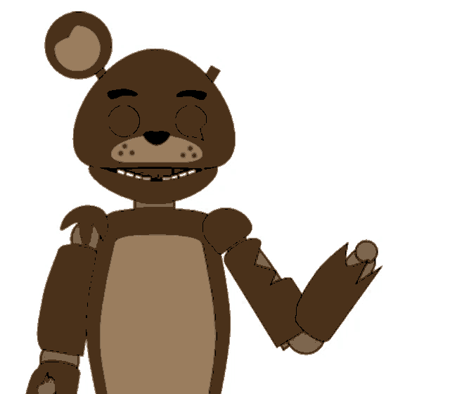 a cartoon drawing of a teddy bear with a broken arm